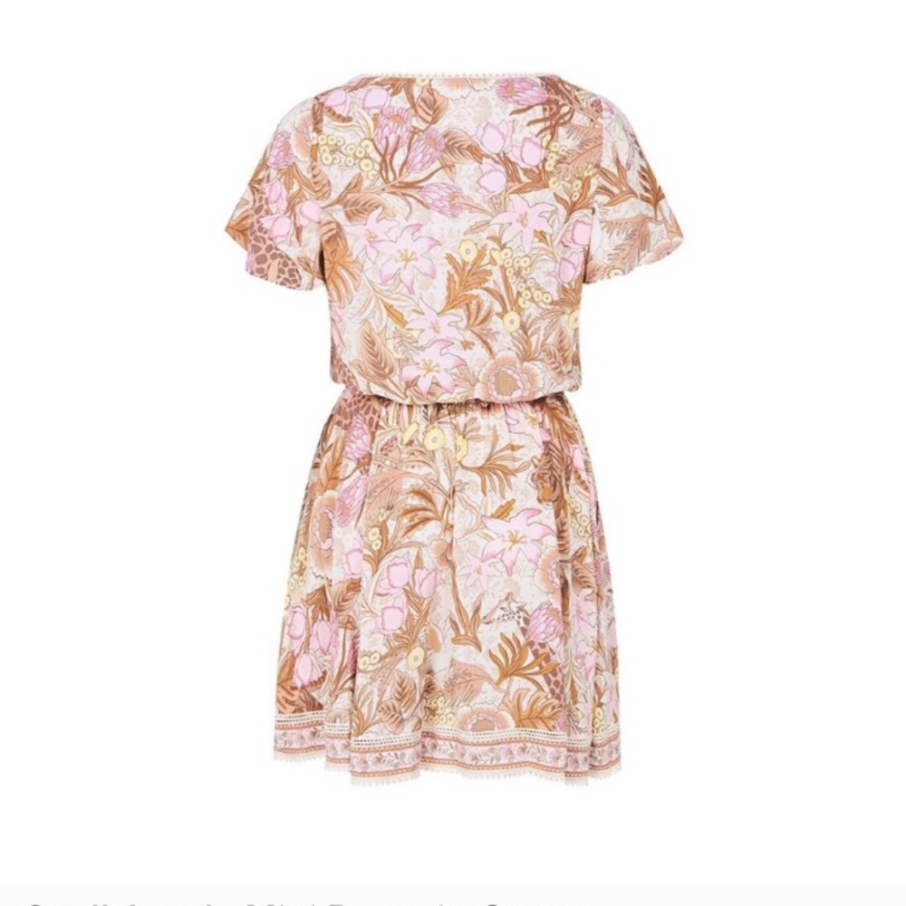 Spell Jungle Mini Dress in Cream - Picture 6 of 7